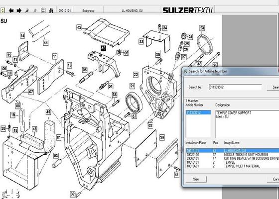 Sulzer Textile Sulzer 직기 예비 부품 ISO 14001